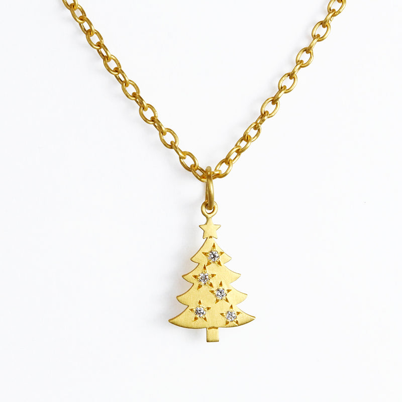 ダイヤモンド "クリスマスツリー" ペンダントチャーム DIAMOND