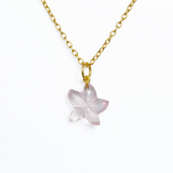 ローズクォーツ "スターフィッシュ" ペンダント ROSE QUARTZ