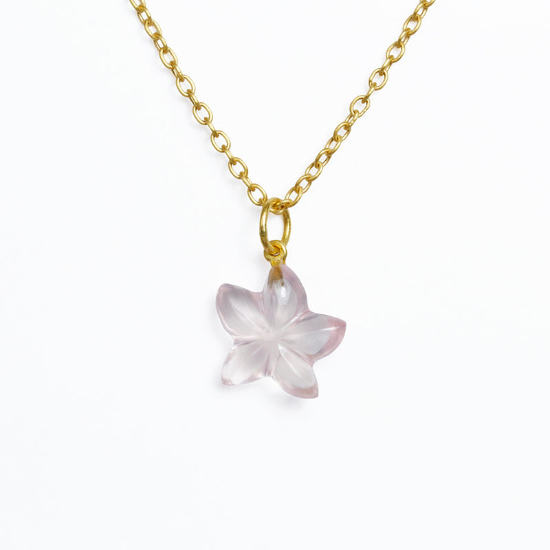 ローズクォーツ "スターフィッシュ" ペンダント ROSE QUARTZ