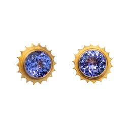 タンザナイト "ヘリオス" スタッド ピアス　TANZANITE