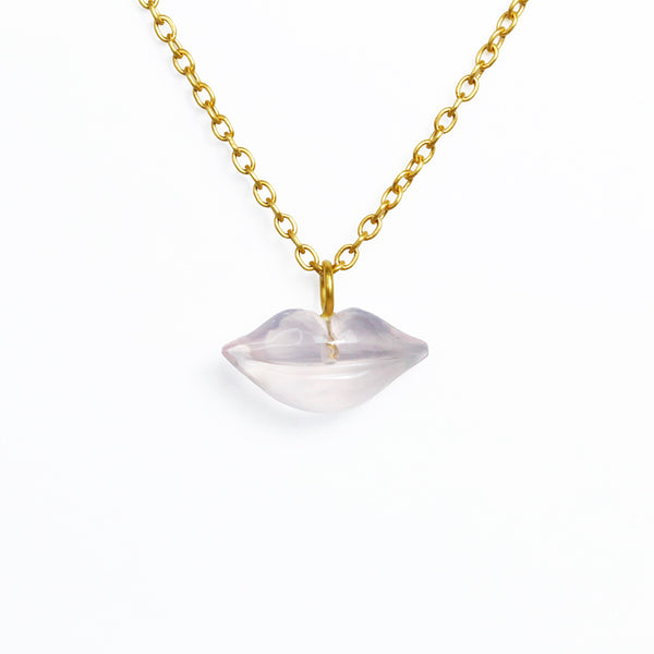 ローズクォーツ "キス" ペンダント ROSE QUARTZ