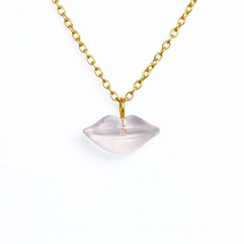 ローズクォーツ "キス" ペンダント ROSE QUARTZ