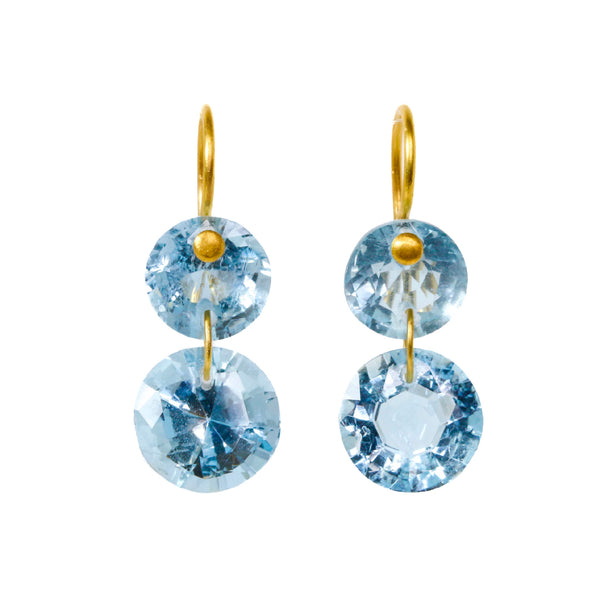 アクアマリン "ジェム・インカンデセンス" ピアス AQUAMARINE