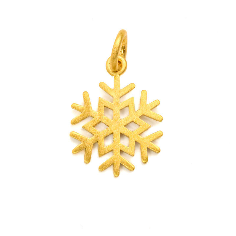 マリーエレーヌ-ドゥ-タイヤック-スノーフレーク-チャーム-ゴールド