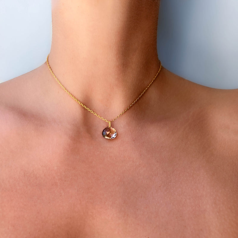 スモーキークォーツ ブリオレット ペンダントSMOKEY QUARTZ