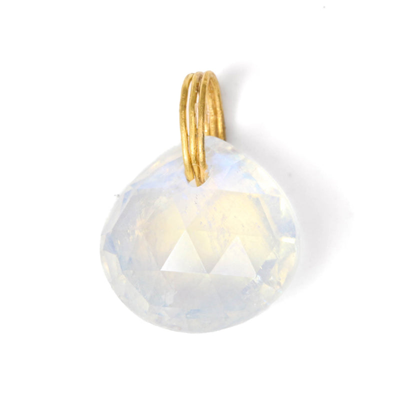 レインボームーンストーン ブリオレット ペンダント RAINBOW MOONSTONE