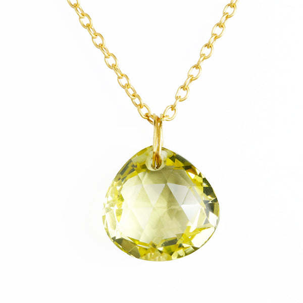 レモンクォーツ ブリオレット ペンダント LEMON QUARTZ