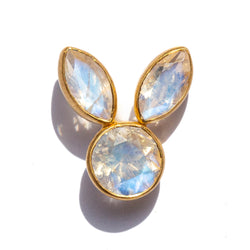 レインボームーンストーン "バニー"  ペンダント RAINBOW MOONSTONE