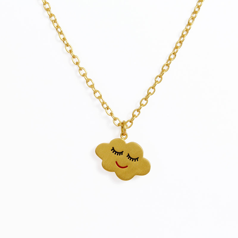 エナメル ラージ "スリーピング・クラウド" ペンダント ENAMEL GOLD