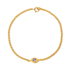 タンザナイト "エヴィル・アイ" ブレスレット TANZANITE