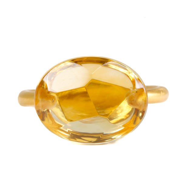 シトリン "カボション" リング CITRINE