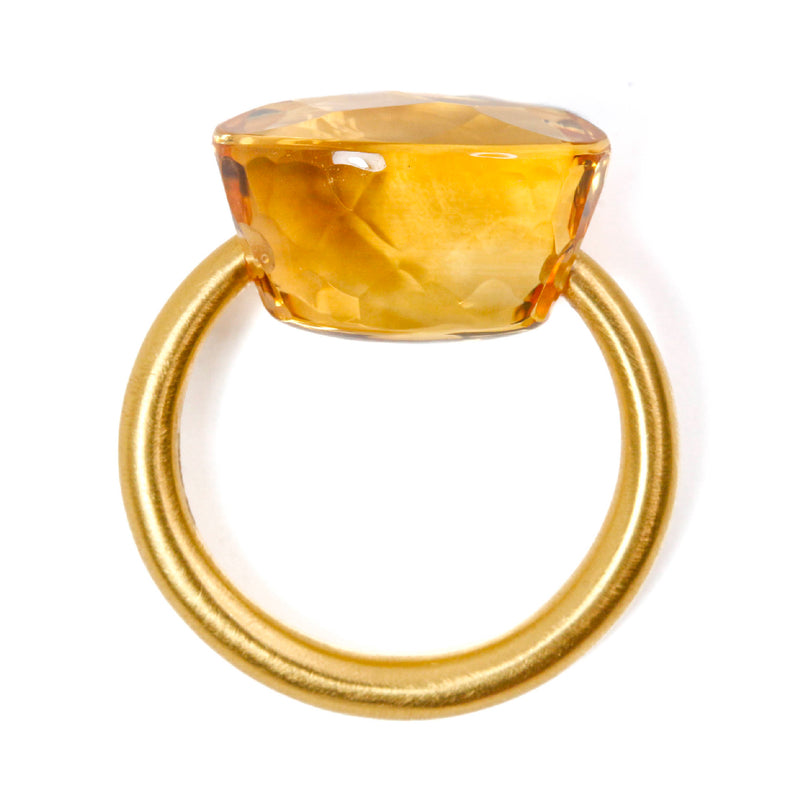 シトリン "カボション" リング CITRINE