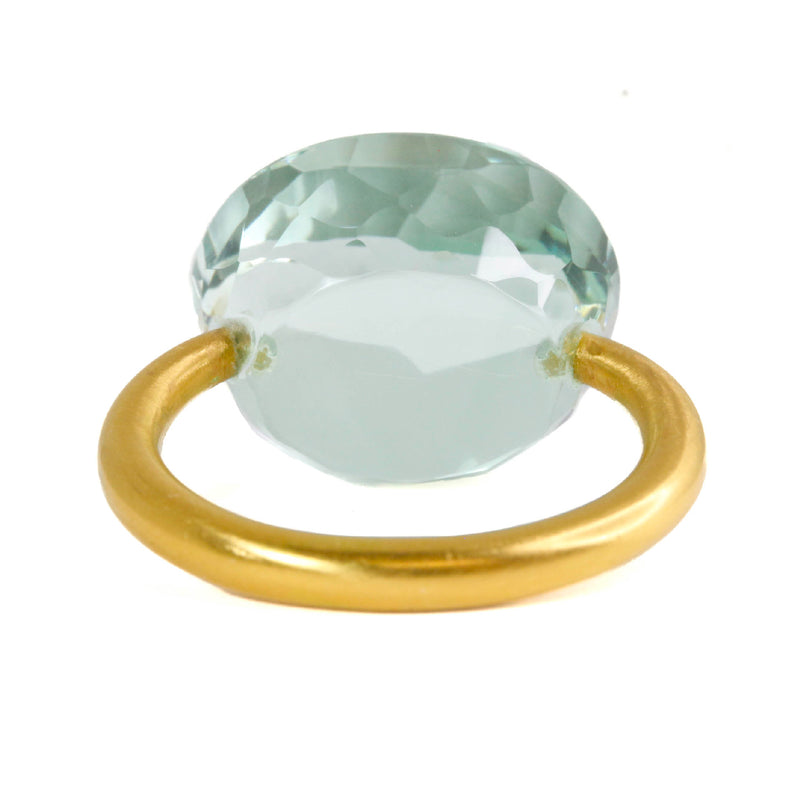 グリーンクォーツ "カボション" リング GREEN QUARTZ