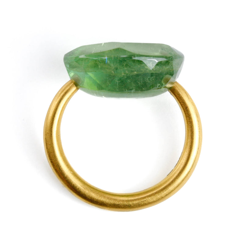 マリーエレーヌ-ドゥ-タイヤック-グリーン-トルマリン-カボション-リング-ゴールド