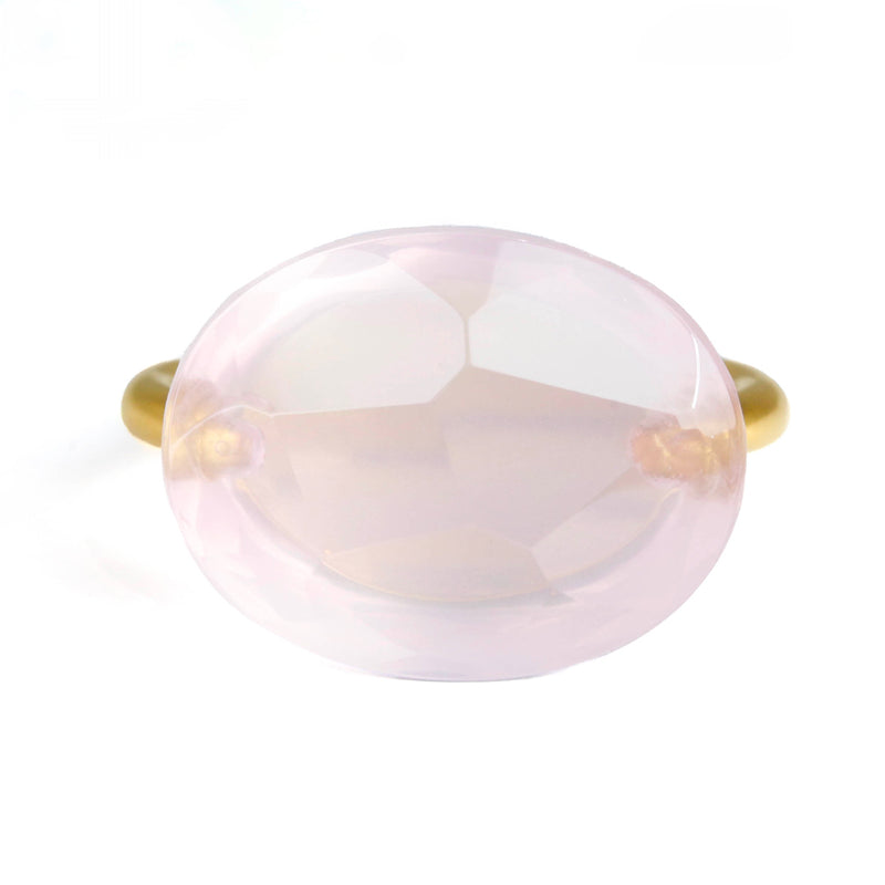 マリーエレーヌ-ドゥ-タイヤック-カボション-リング-ローズ-クォーツ-ゴールド