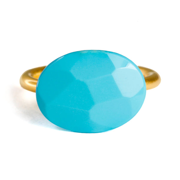 マリーエレーヌ-ドゥ-タイヤック-カボション-リング-ターコイズ-ゴールド