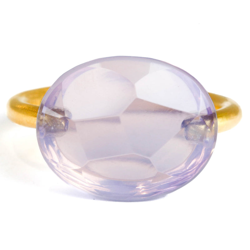 マリーエレーヌ-ドゥ-タイヤック-カボション-リング-ラベンダー-クォーツ-ゴールド