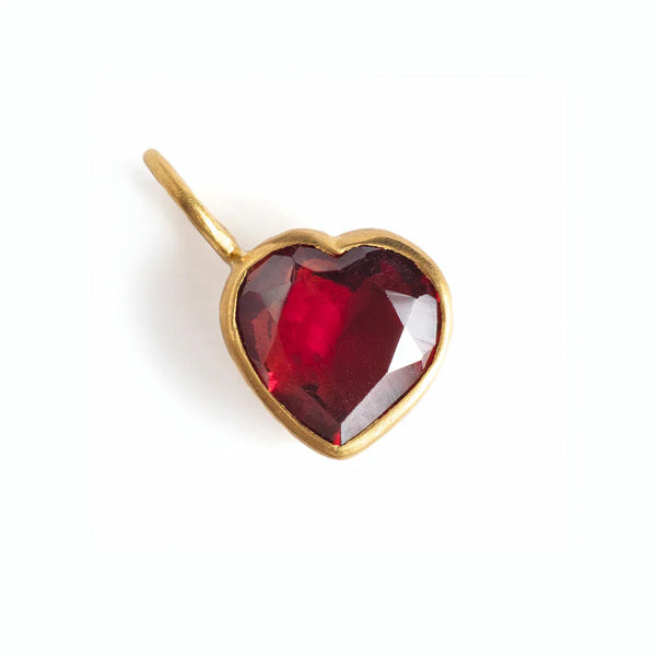 ガーネット "プレシャス・ハート" チャーム GARNET