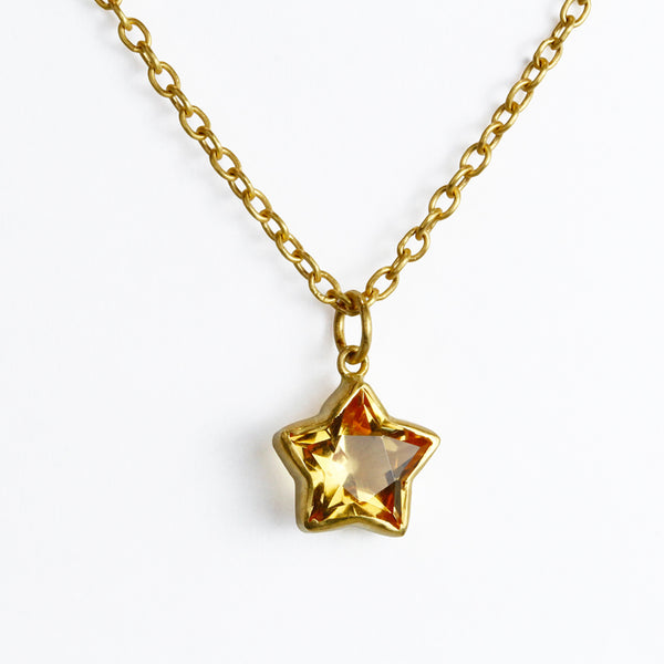 シトリン "カシオペア" ペンダント チャーム CITRINE