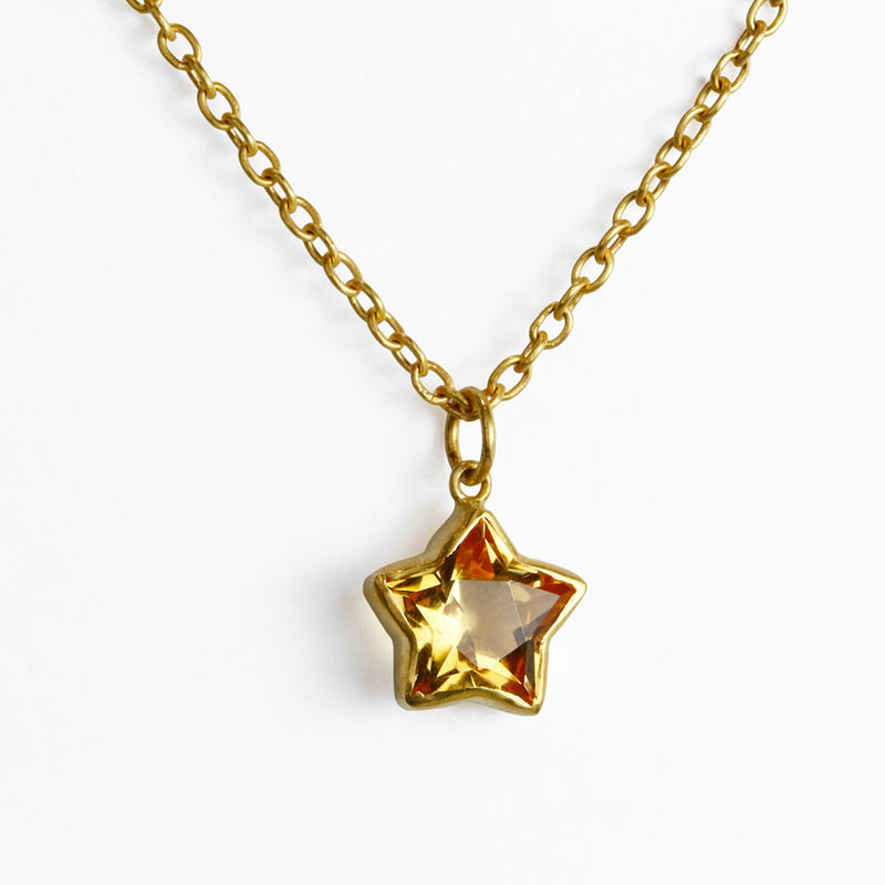 シトリン "カシオペア" ペンダント チャーム CITRINE