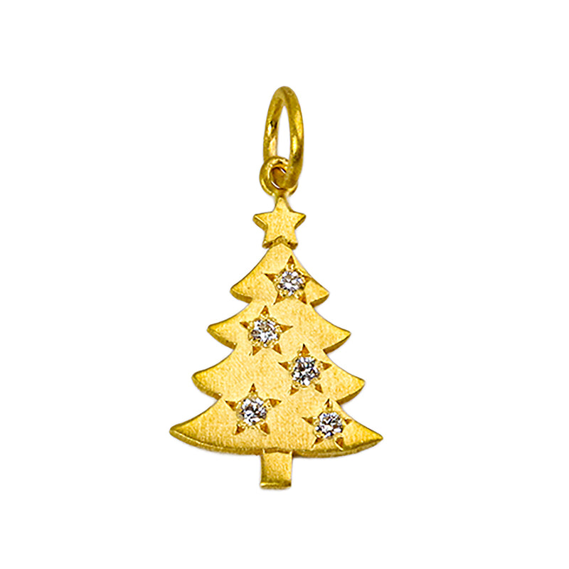 ダイヤモンド "クリスマスツリー" ペンダントチャーム DIAMOND