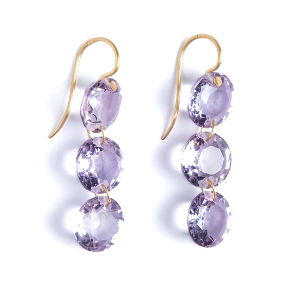 アメシスト "リヴィエール" ピアス AMETHYST