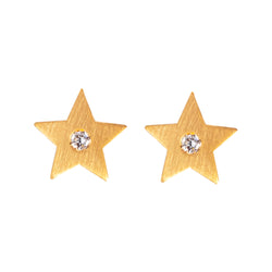 ダイヤモンド "ラッキー・スター" スタッド ピアス DIAMOND