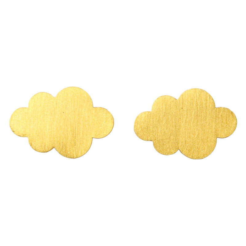 スモール "クラウド" ピアス GOLD