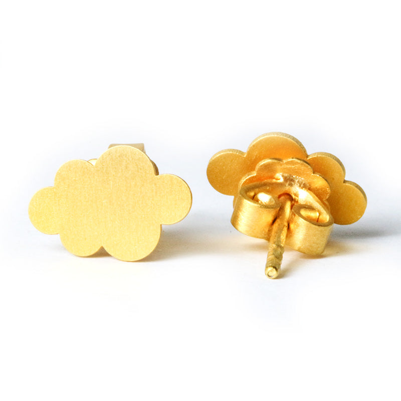 スモール "クラウド" ピアス GOLD