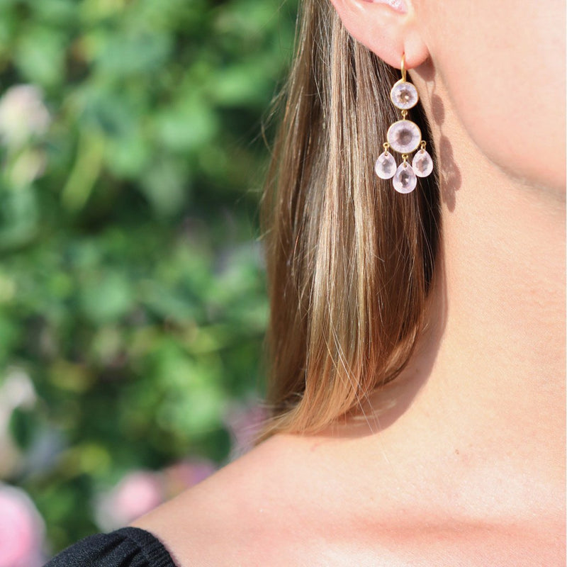 ピアス-ゴールド-ガブリエル-デストレ-ローズ-クォーツ-マリー-エレーヌ-ドゥ-タイヤック