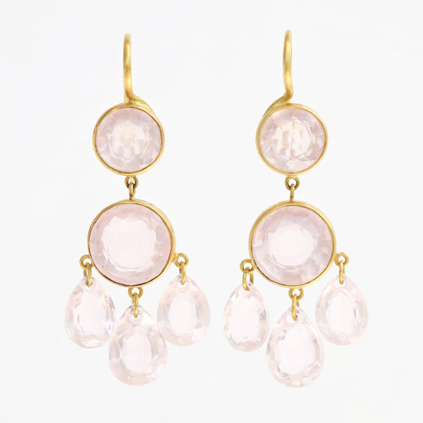 マリー-エレーヌ-ドゥ-タイヤック-ピアス-ガブリエル-デストレ-ローズ-クォーツ-ゴールド