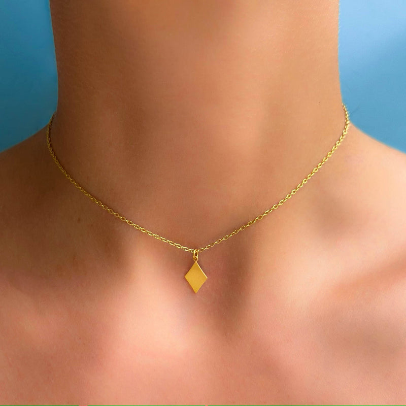 "ダイヤモンド・シェイプ" ペンダント GOLD